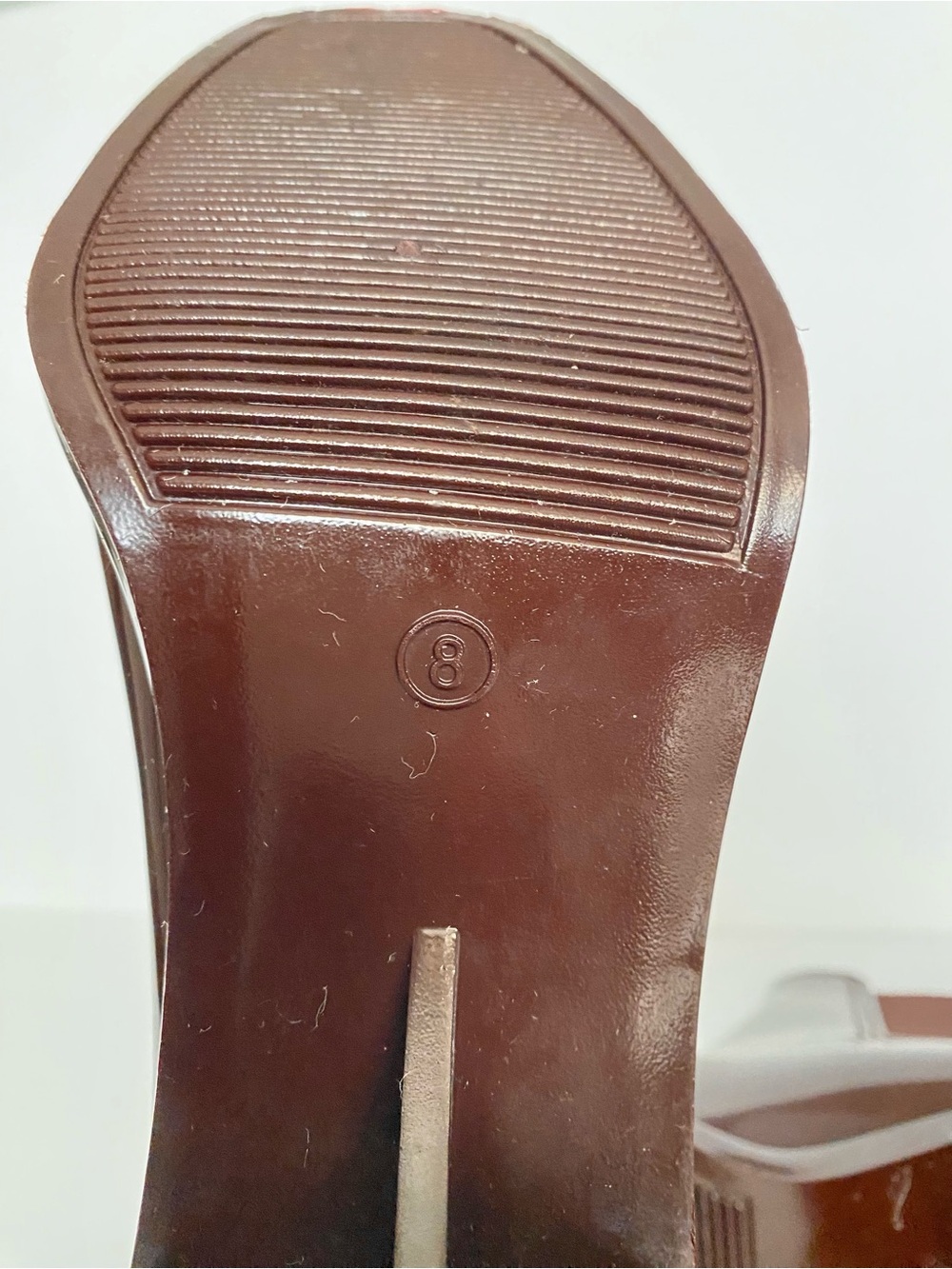 Jeffrey Campbell Hurricane2 Brown Patent Chelsea Boots Sz 8 - Picture 7 of 9